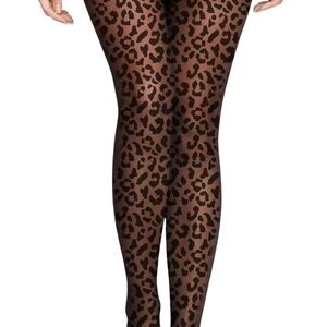 Leopard Print Tights